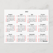 2023 kalender met Briefkaart van aangepast bedrijf (Achterkant)