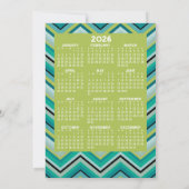 2023 - Kalender met verlopende vredes voor feestel Kaart (Achterkant)