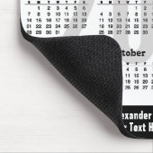 2023 Kalender - Modern Black and White Minimalist Muismat (Hoek)