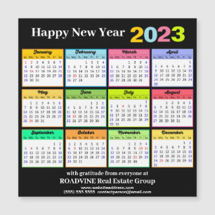2023 Kalender Modern Business Magnetic Kaart