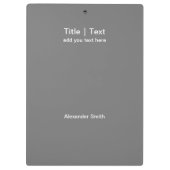 2023 Kalender Modern Gold Script Family Foto Klembord (Achterkant)