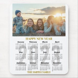 2023 Kalender Modern Gold Script Family Foto Muismat