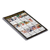 2023 Kalender Moderne familie 12 Foto Collage DIY Notitieboek (Rechterzijde)