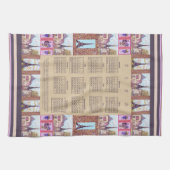 2023 Kalender Paris Eiffeltoren Pointillisme Kunst Theedoek (Horizontaal)