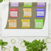 2023-kalender Taupe Fabric Bolt Bolt of Fabrics Theedoek (Gevouwen)