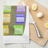 2023-kalender Taupe Fabric Bolt Bolt of Fabrics Theedoek (Quarter Fold)