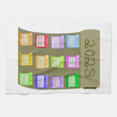 2023-kalender Taupe Fabric Bolt Bolt of Fabrics Theedoek (Horizontaal)