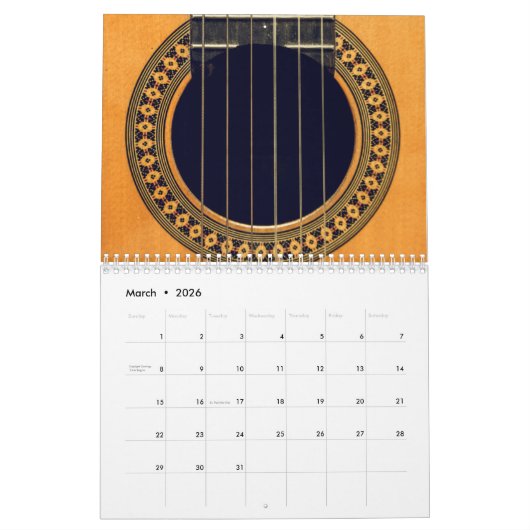2023 Kalender voor gitarist (Mar 2026)