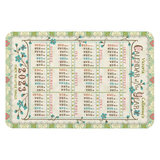 2023 Kalender (zie beschrijving voor de nieuwste v Magneet (Horizontaal)