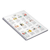 2023 Kalenderkalender voor katten en honden Notitieboek (Rechterzijde)