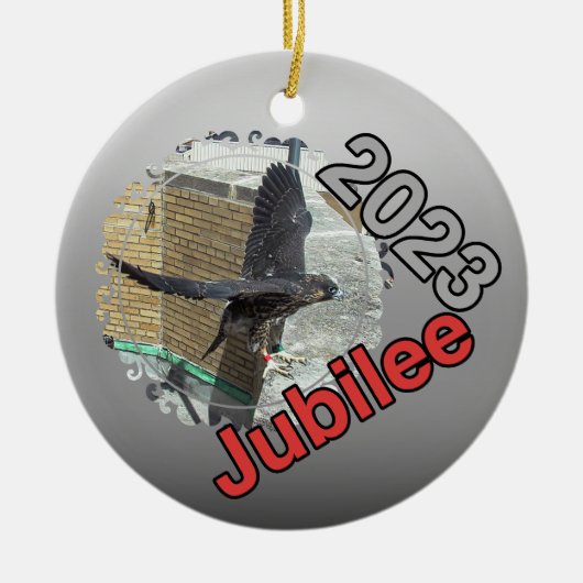 2023 Keramische Cirkel Ornament Jubileum (Voorkant)