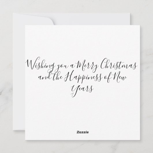 2023 Kerstman Kerstman Boot Print Feestdagenkaart (Achterkant)