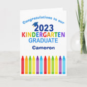 2023 Kindergarten Afstuderen aangepast Afstuderen Kaart (Voorkant)