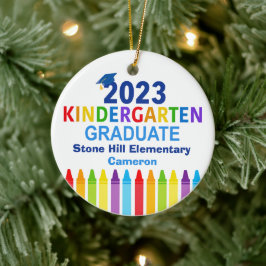 2023 Kindergarten Afstuderen aangepast Afstuderen Keramisch Ornament