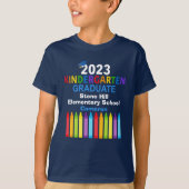 2023 Kindergarten Afstuderen op persoonlijke titel T-shirt (Voorkant)