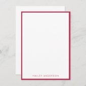 2023 Kleur van het jaar: Viva Magenta op maat Informatiekaartje (Voorkant / Achterkant)