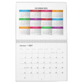 2023 kleurrijk kalenderontwerp kalender (Jan 2027)