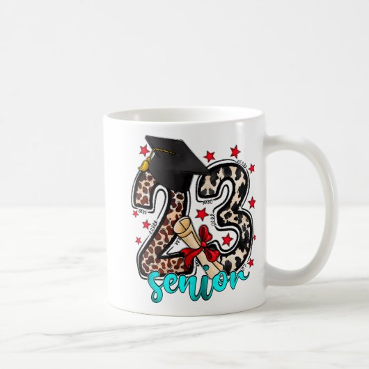 2023 Koeienhuid CL van 2023 Afstuderen geschenken Koffiemok (Rechts)