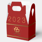 2023 Konijnenjaar Goud Ideogram Zakelijk Gevel FB Bedankdoosjes (Geopend)