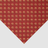 2023 Konijnenjaar Goud reliëfeffect Weefselpapier Tissuepapier (Detail)