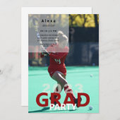 2023 Lacrosse Photo Graduation Party Kaart (Voorkant / Achterkant)