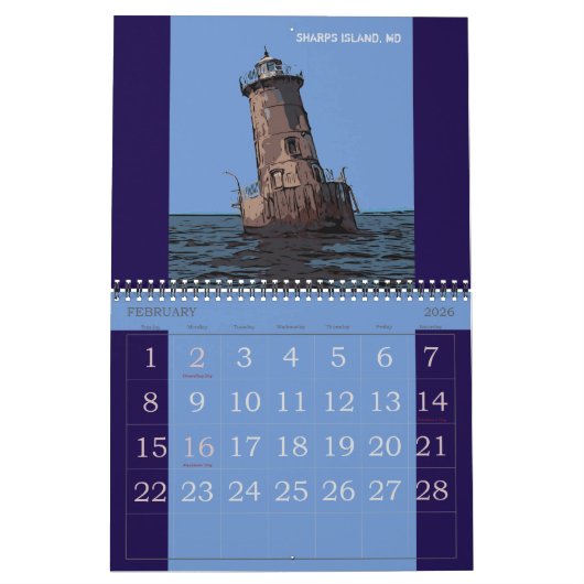 2023 LIGHTHOUSE & CASTLE CALENDAR KALENDER (Feb 2026)