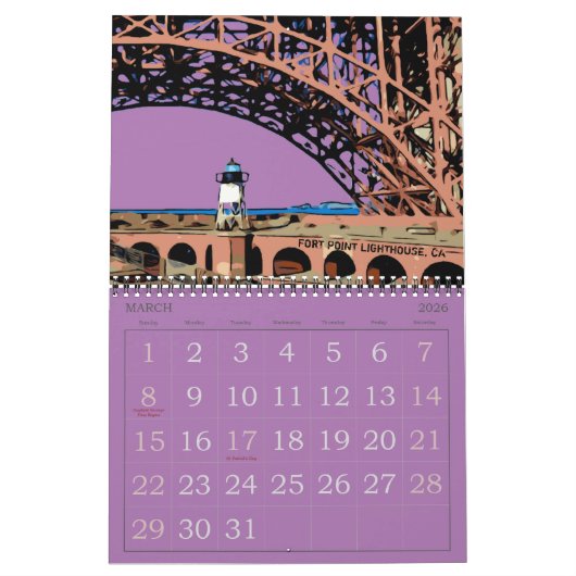 2023 LIGHTHOUSE & CASTLE CALENDAR KALENDER (Mar 2026)