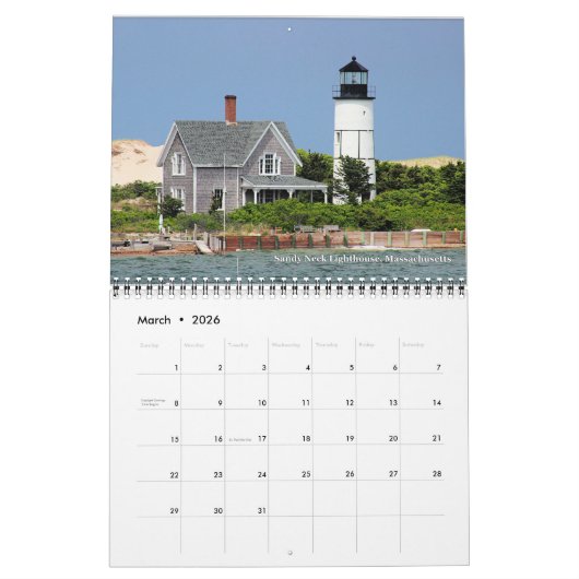 2023 LighthouseGuy.com Lighthouse Calendar Kalender (Mar 2026)
