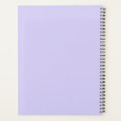 2023 Lila Paarse Script Monogram Naam Modern Planner (Achterkant)