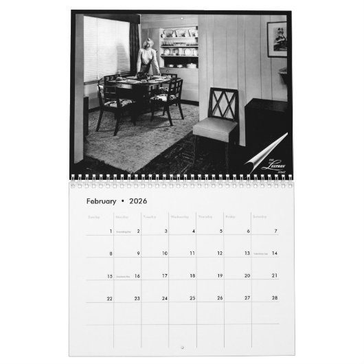 2023 Lustron Love Calendar Kalender (Feb 2026)