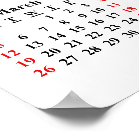 2023 Maak uw eigen aangepaste poster kalender (Hoek)