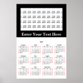 2023 Maak uw eigen aangepaste poster kalender (Voorkant)