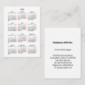 2023 Maandag Mini-Agenda starten Visitekaartje (Voorkant / Achterkant)