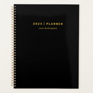 2023 Maandelijks/wekelijks niet-gedateerd zwart en Planner