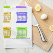 2023 Maandelijkse bouten van het weefsel van het k Theedoek (Quarter Fold)