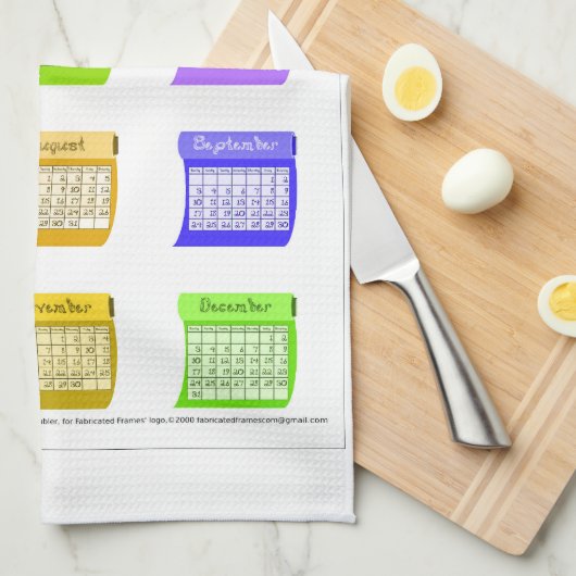 2023 Maandelijkse bouten van het weefsel van het k Theedoek (Quarter Fold)