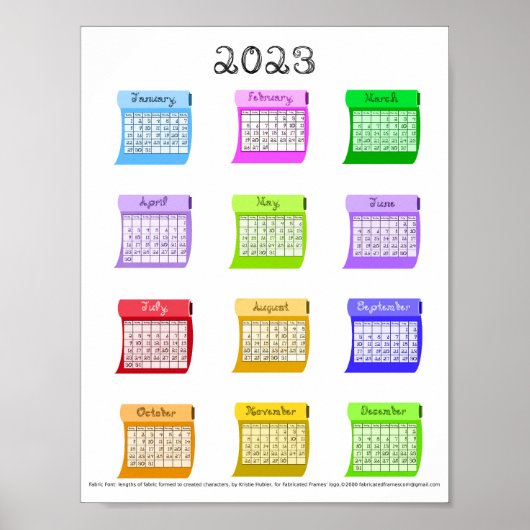 2023 Maandelijkse wasbouten voor de Doopvont van d Poster (Voorkant)