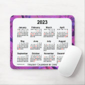 2023 Magenta Holiday Art Agenda van Janz Muismat (Met muis)