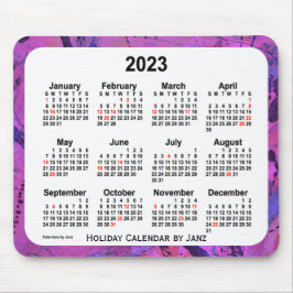 2023 Magenta Holiday Art Agenda van Janz Muismat