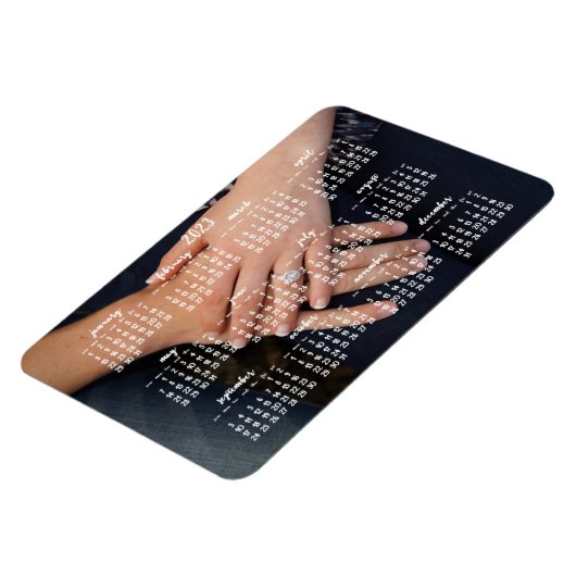 2023 Magnetic Calendar Photo Magnet 4x6 Magneet (Linkerzijde)