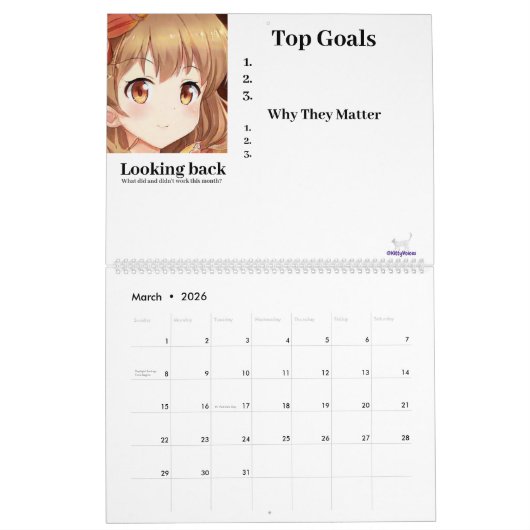 2023 manga anime meiden kalender doelstellingen (Mar 2026)