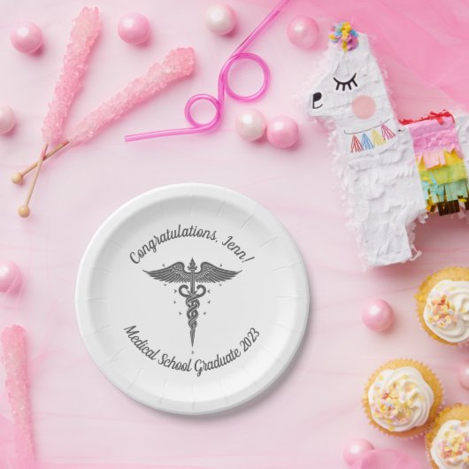 2023 Medische School Afstuderen Papieren Bordje (Feest)