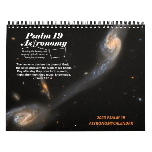 2023 MEDIUM Psalm 19 Astronomy Society Calendar Kalender (Hoes)