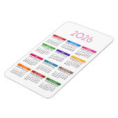 2023 Meerkleurenkalender Magneet (Linkerzijde)
