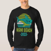2023 Miami Beach Florida Shark T-shirt (Voorkant)