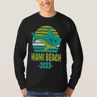 2023 Miami Beach Florida Shark T-shirt
