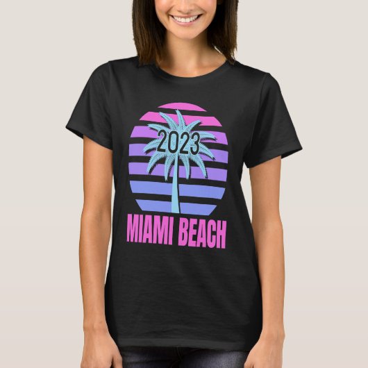 2023 Miami Beach Vakantie T-shirt (Voorkant)