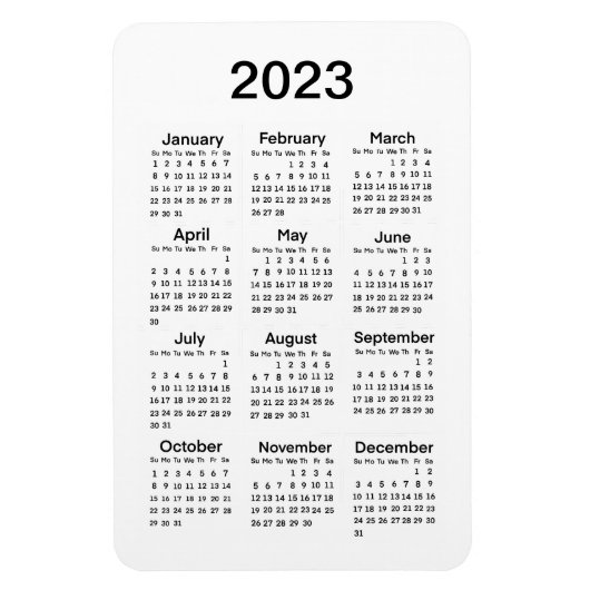 2023 Mini-agenda Magneet (Verticaal)