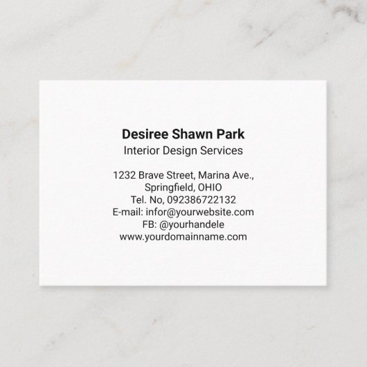 2023 Mini Calendar SUNDAY Start San Serif Font Visitekaartje (Voorkant)