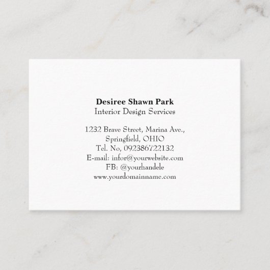 2023 Mini Calendar SUNDAY Start White Visitekaartje (Voorkant)